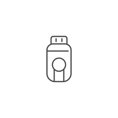 Flash disk icon template vector illustration