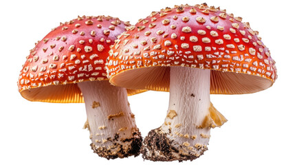 Obraz premium fly agaric mushroom isolated on white background