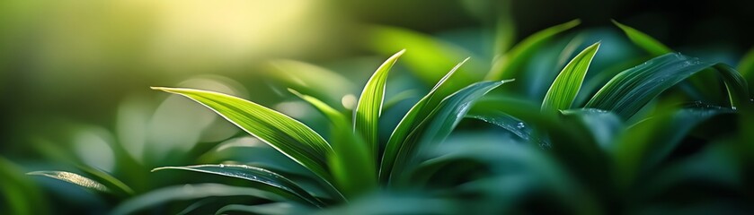 Closeup of a vibrant green leaf illuminated by sunlight, symbolizing growth, vitality, and the beauty of nature
