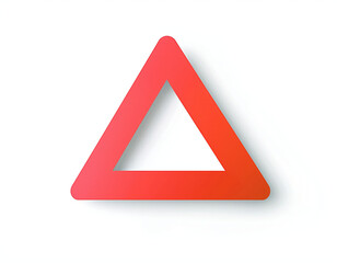 Red Triangle Shape