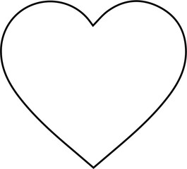 Heart Line Art Icon for Wedding Timeline Event Timeline in PNG with Transparent Background