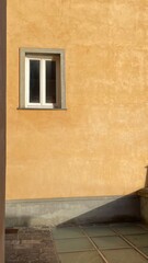 room with window and stairs