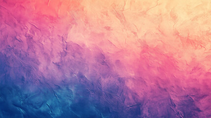 Abstract textured background with vibrant gradient transitioning from soft pinks to deep blues, creating a rich and artistic atmosphere.