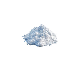 Fototapeta premium Close-up of a White Powder Pile: Chemical Compound, Granular Substance, Crystalline Structure
