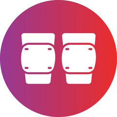 Knee Pad icon style