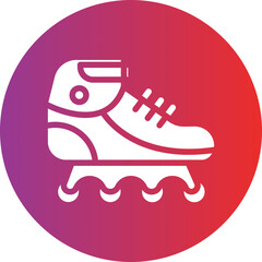 Rollerblades icon style