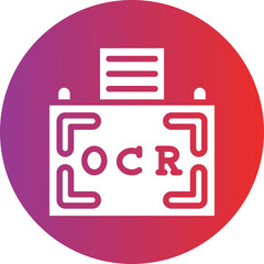 Printed Ocr icon style