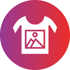 Shirt Print icon style