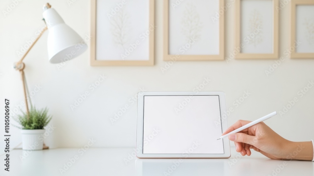Poster Minimalist Workspace for Online Learning with Tablet and Stylus