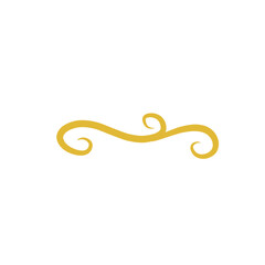 gold swirl decoration element