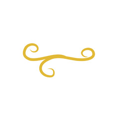 gold swirl decoration element