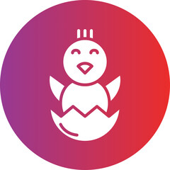 Hatching Chick icon style