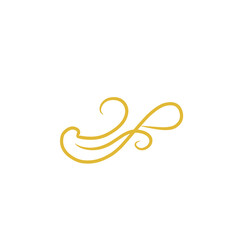 gold swirl decoration element