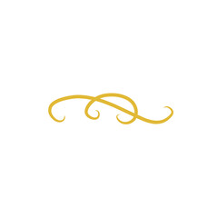 gold swirl decoration element