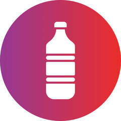 Fototapeta premium Water Bottle icon style