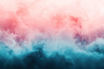 Fototapeta premium Abstract background of blue and pink clouds with a white gradient.