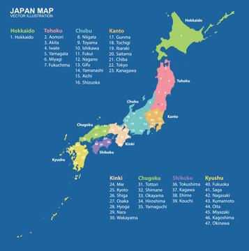 Japan map