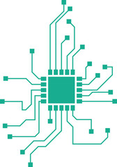 Tech Futuristic Chip