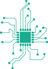 Tech Futuristic Chip