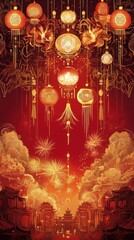 Fototapeta premium Showcase two Glock 17 pistols crossed symmetrically with their barrels pointing upward on a pure white background. The minimalist design emphasizes sharp angles and fine details of the firearms,