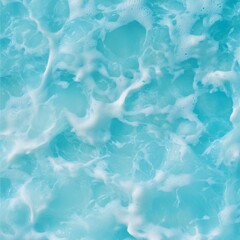 Obraz premium Swirling Ocean Currents Vibrant Blue Water Texture and Bubbles