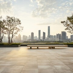 Health and Wellness District transformation, afternoon, elevated viewpoint