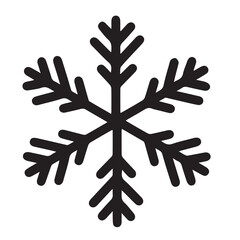 Black and White Snowflake Illustration: A simple yet intricate depiction of the geometric symmetry found in snowflakes, ideal for winter-themed designs or creative projects focused on nature’s beauty