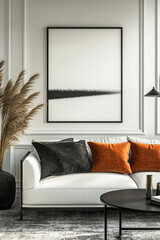 living room with sofa and tv