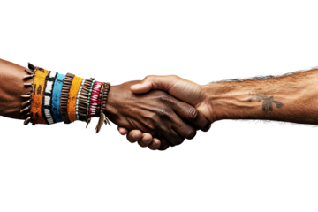 Two hands shake in agreement, showcasing unity and collaboration.