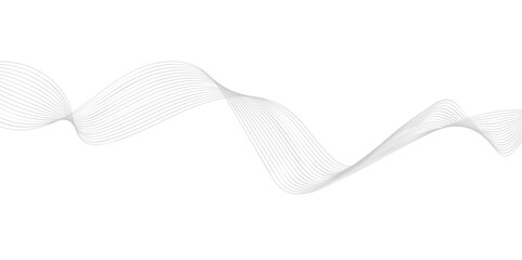 Abstract wavy stripes on a white background isolated. Wave line art, Curved smooth design.  Digital frequency track equalizer. Stylized line art background. Wavy lines for your design. 