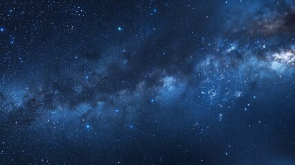 Fototapeta premium A dark, starry night sky.