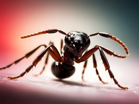 a close up of a antz