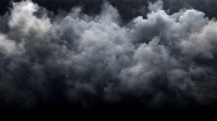 Dramatic Dark Cloudscape Showing Dense Gray Clouds