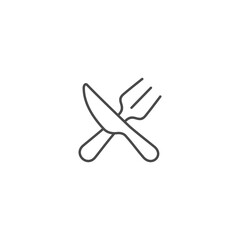 Fork and knife icon template vector illustration