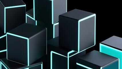 Trio of Vertical Wooden Frames with Contemporary Abstract Art