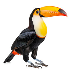 Naklejka premium Vibrant Toucan in Full Body Shot