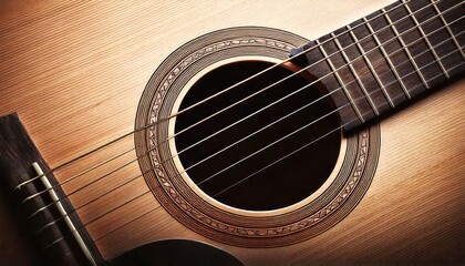Obraz premium Acoustic Guitar Detail 