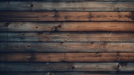 Naklejka premium Dark Rustic Wooden Planks Background for Textures and Designs
