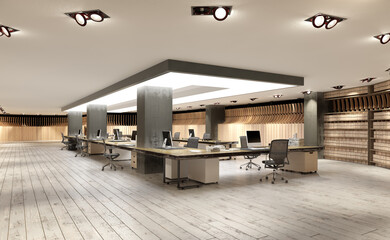 Modern office workspace.