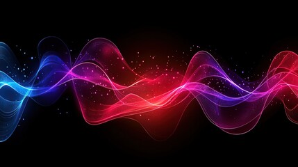 Fototapeta premium Abstract Neon Wave Pattern