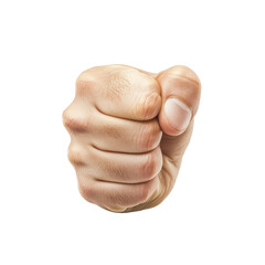 Fist, isolated, transparent background, png
