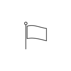 Obraz premium Flag pin icon isolated on transparent background