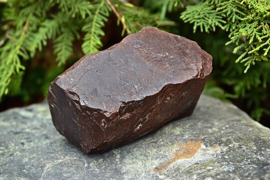 Magnificent Crystalline Magnetite: Black Iron Ore Stone with Magnetic Qualities