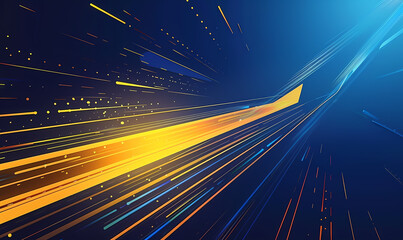 Obraz premium abstract background with glowing lines