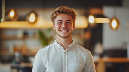 The Smiling Young Professional