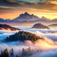 Fog in nature