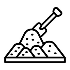 Compost Vector Line Icon Design