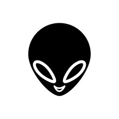 Alien icon Vector flat thin line illustration