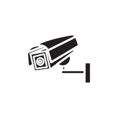 Cctv icon Vector flat thin line illustration
