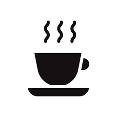 Coffee icon Vector flat thin line illustration
